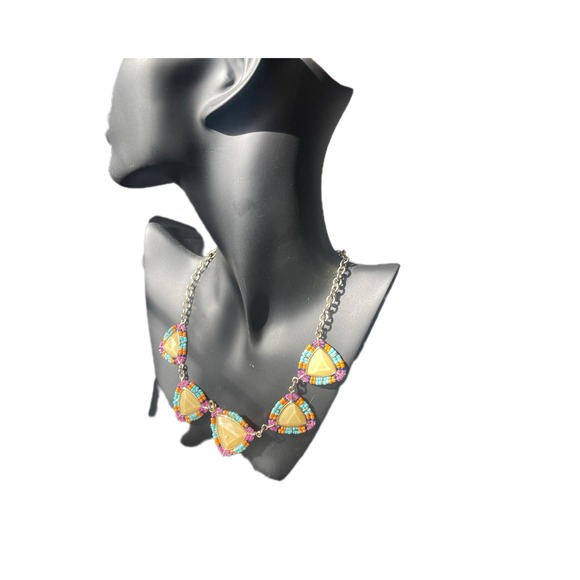 Multi Colored Gem stone necklace - Picture 4 of 13